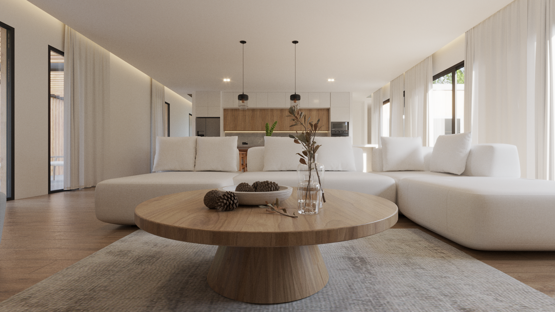 RENDER MESA DE CAFE LIVING